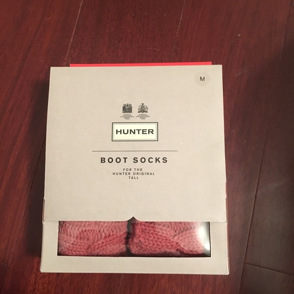 Hunter Other - NIB Pink Tall Hunter Boot Socks Size Medium